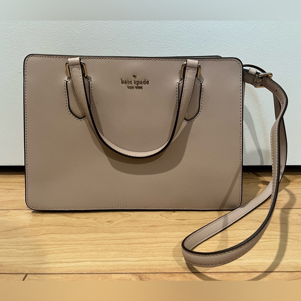 Kate Spade Laurel Way Reese Satchel (Warm Beige)